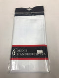 Mens 6 Pack Handkerchief